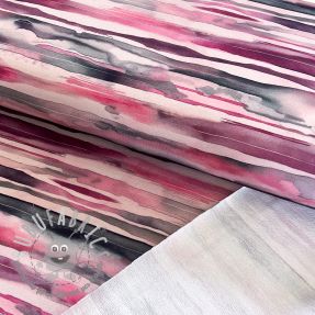 Felpa Wavy stripes dark rose digital print