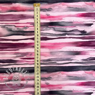 Felpa Wavy stripes dark rose digital print