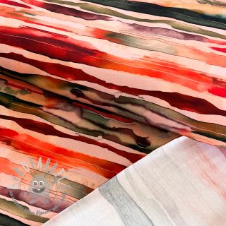 Felpa Wavy stripes camel digital print