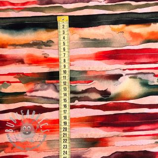 Felpa Wavy stripes camel digital print