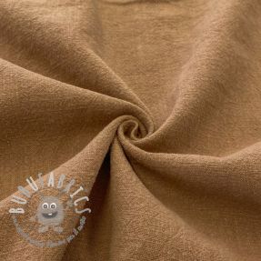 Lino prelavato STONEWASHED camel