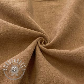 Lino prelavato STONEWASHED camel