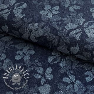 JEANS JACQUARD Flowery indigo