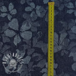JEANS JACQUARD Flowery indigo