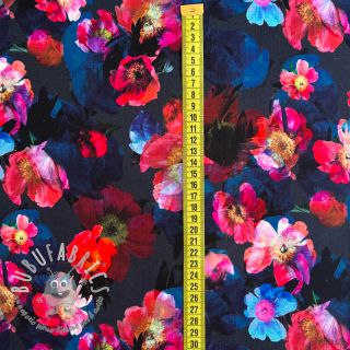 Felpa Wild rose navy digital print