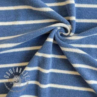 Spugna YARN DYED Stripe BIG light blue