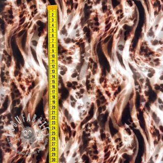 Viscosa ECOVERO Animal skin brown digital print