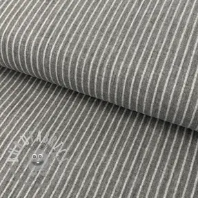 Mussola/Doppia garza YARN DYED Stripes grey