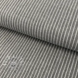 Mussola/Doppia garza YARN DYED Stripes grey