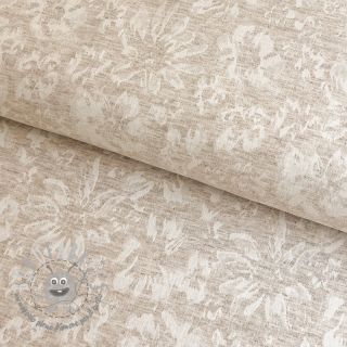 Viscosa con lino JACQUARD Maria natural