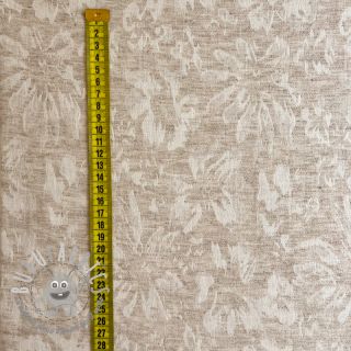 Viscosa con lino JACQUARD Maria natural