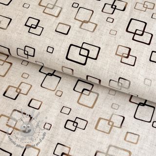 Viscosa con lino FOIL Graphic bronze