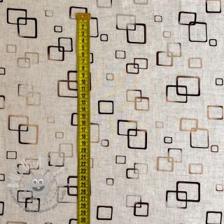 Viscosa con lino FOIL Graphic bronze