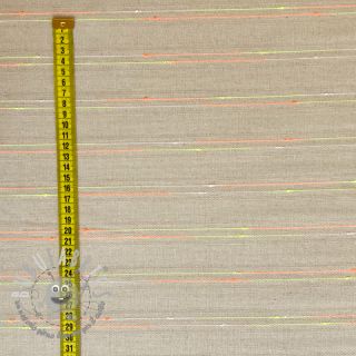 Viscosa con lino NEON stripe multicolour