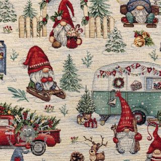 Tessuto decorativo GOBELIN PREMIUM Tomte Jolly Holiday