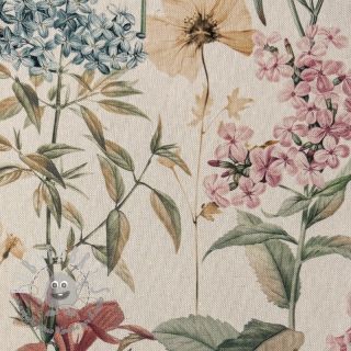 Tessuto decorativo Linenlook premium Flower Dreamy Field digital print