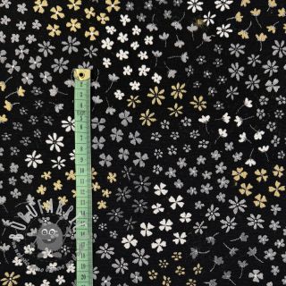 Tessuto decorativo jacquard Flower Mix Sprinkle metallic deluxe