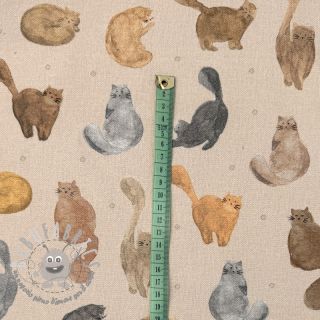 Tessuto decorativo Cat Furry Friend digital print