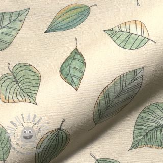 Tessuto decorativo Handpainted Leaf Art digital print