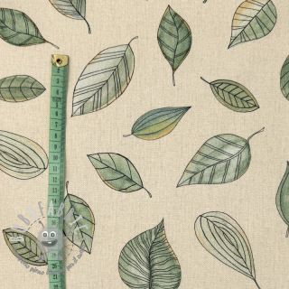 Tessuto decorativo Handpainted Leaf Art digital print