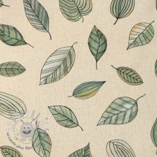 Tessuto decorativo Handpainted Leaf Art digital print