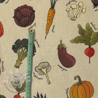 Tessuto decorativo Veggie Harvest Garden digital print