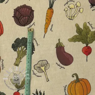 Tessuto decorativo Veggie Harvest Garden digital print