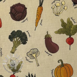 Tessuto decorativo Veggie Harvest Garden digital print