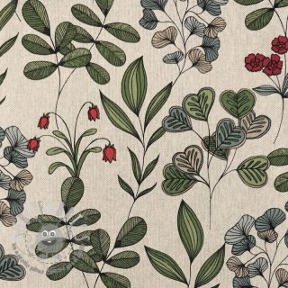 Tessuto decorativo Linenlook Hand Drawn Foliage