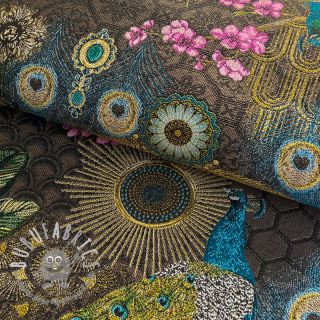 Tessuto decorativo jacquard Peacock Extravagant
