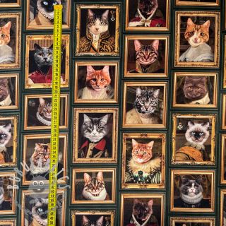 Tessuto decorativo Cats Golden Age digital print