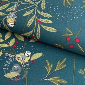 Tessuto decorativo premium Birds Berry Branch