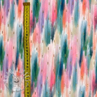 Viscosa LUREX Green abstract digital print