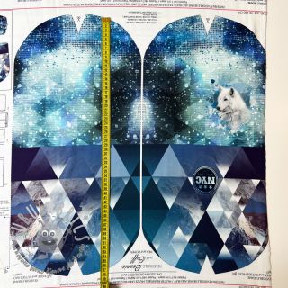 Felpa Ice Crystals PANEL SET FOR ADULTS digital print