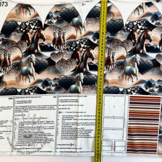 Felpa Desert Horses PANEL SET digital print