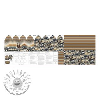 Felpa Desert Horses PANEL SET digital print