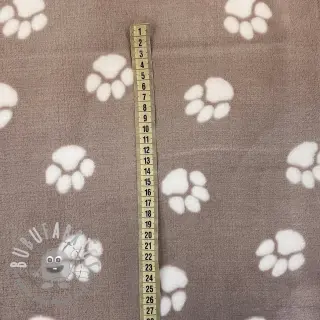 Wellness Fleece Dog paw beige