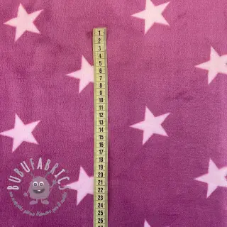 Wellness Fleece Stars pink light pink