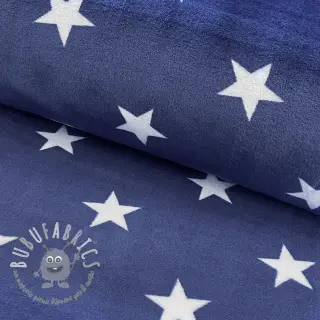 Wellness Fleece Stars blue light blue