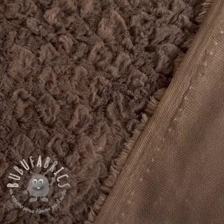 Pelliccia sintetica Curly mocha