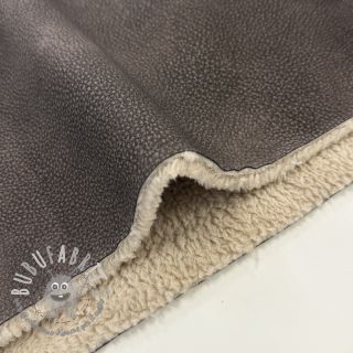Ecopelle per abbigliamento Bounded Cantara dark brown