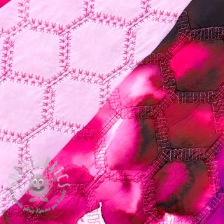 Tessuto trapuntato Aquarel nature gradini pink
