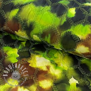 Tessuto trapuntato Aquarel nature gradini green