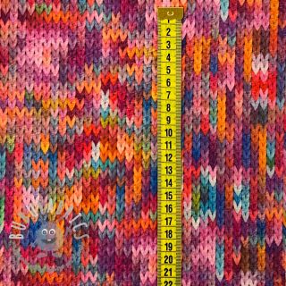Pelliccia sintetica TWO SIDE Big knit difur digital print