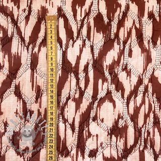 Tessuto trapuntato Blurry Ikat brown