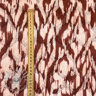Tessuto trapuntato Blurry Ikat brown