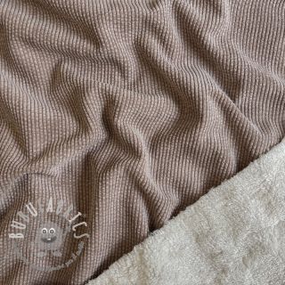Velluto a coste FAUX FUR sand