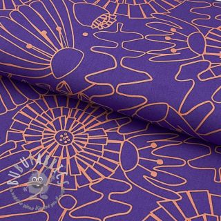 Tessuto di cotone NERIDA HANSEN Eden purple