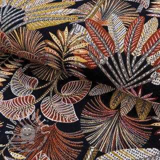 Tessuto decorativo jacquard Mayorque noir