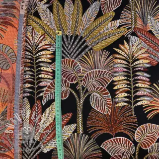 Tessuto decorativo jacquard Mayorque noir